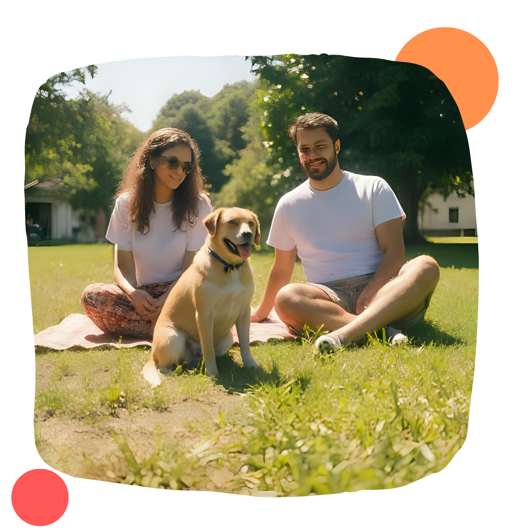 family with no pet waste